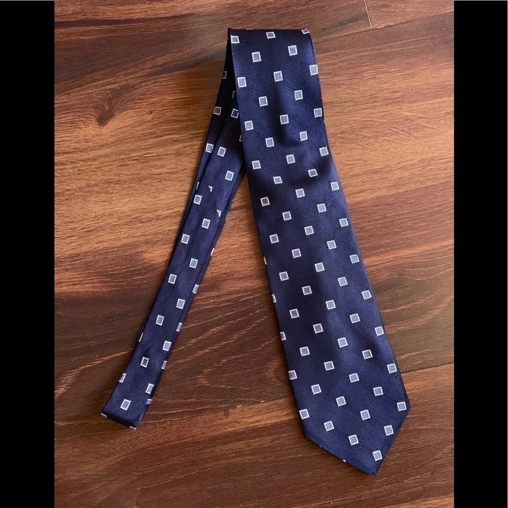 🍁SALE🍁BROOKS Basics Classic Blue Silk Necktie